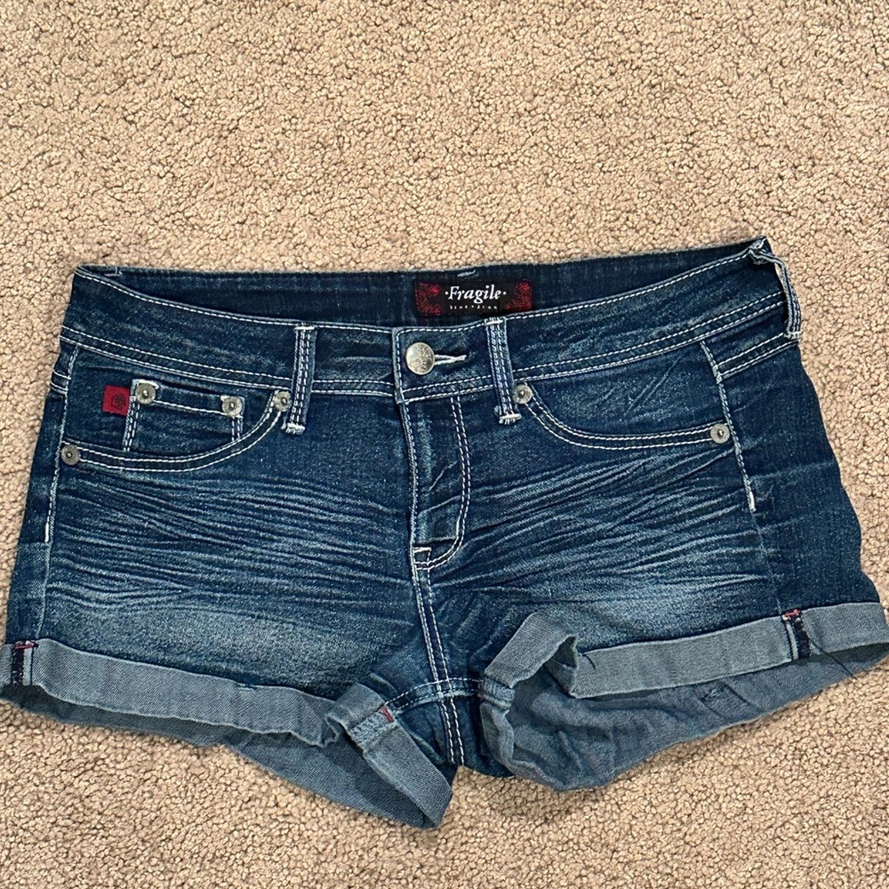 Junior's Blue Denim Shorts